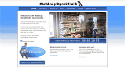 Desktop Screenshot of moldrup-dyreklinik.dk